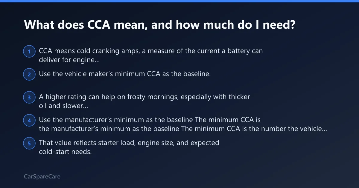 Steps: What does CCA mean, and how much do I need?