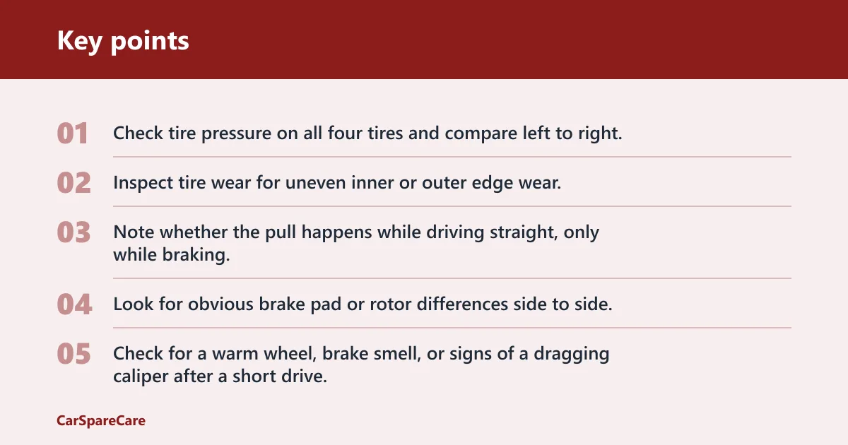 Key points: Inspection order for pull diagnosis