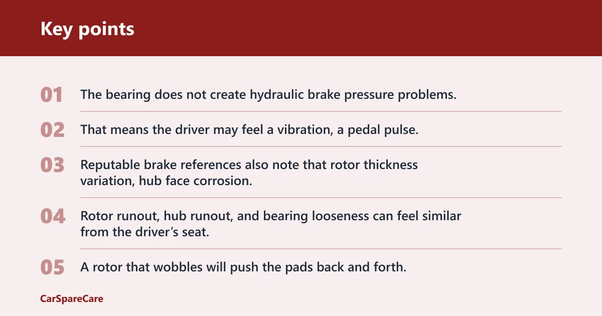 Key points: Can bad wheel bearings affect braking?