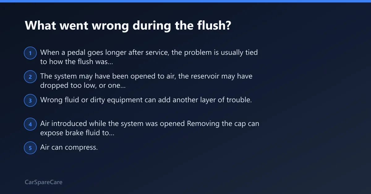 Steps: What went wrong during the flush?