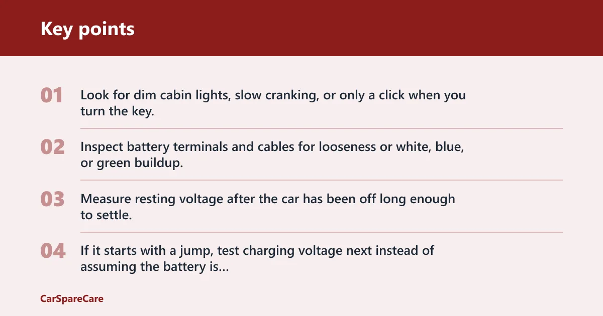 Key points: Why does your battery keep dying?