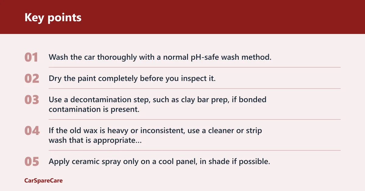 Key points: Do you need wax removal before ceramic spray?