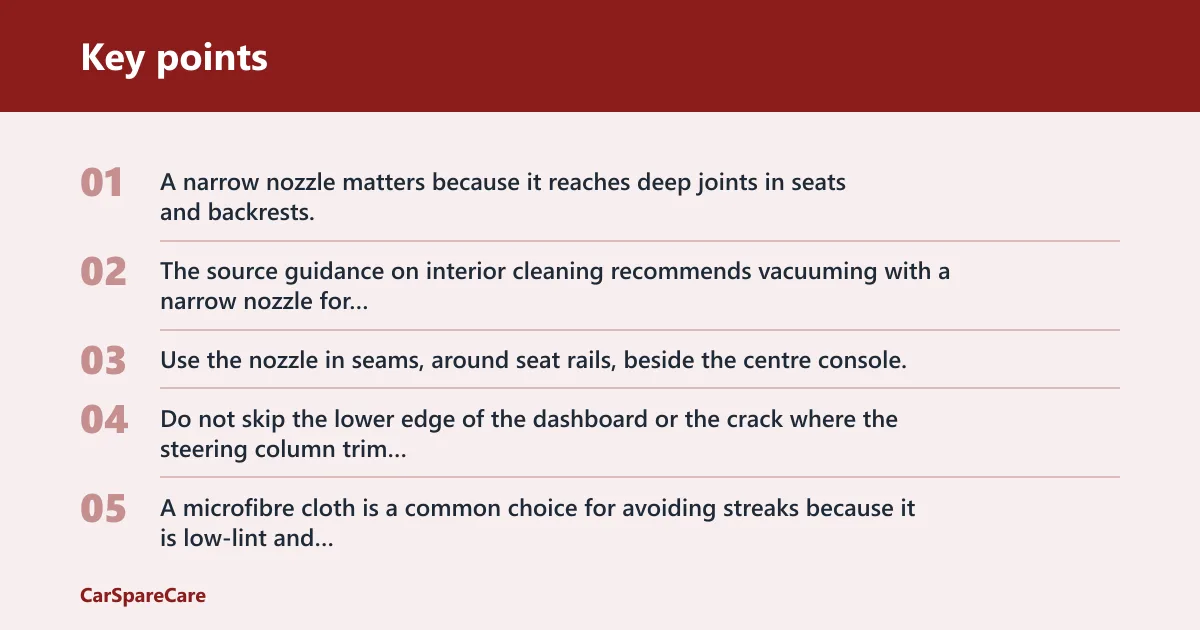 Key points: What should you use first?