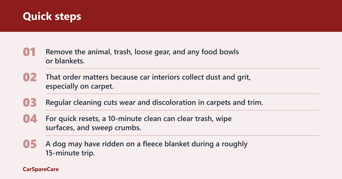 Quick steps: What to clean first after animal transport