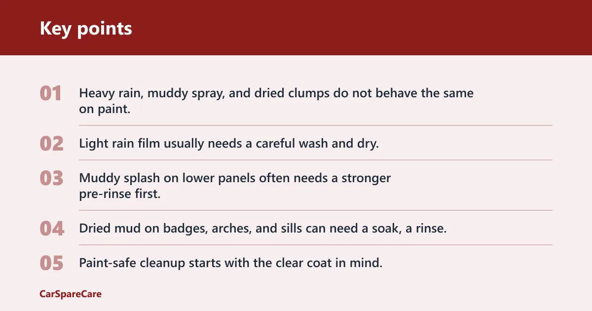 Key points: Start with the contamination level