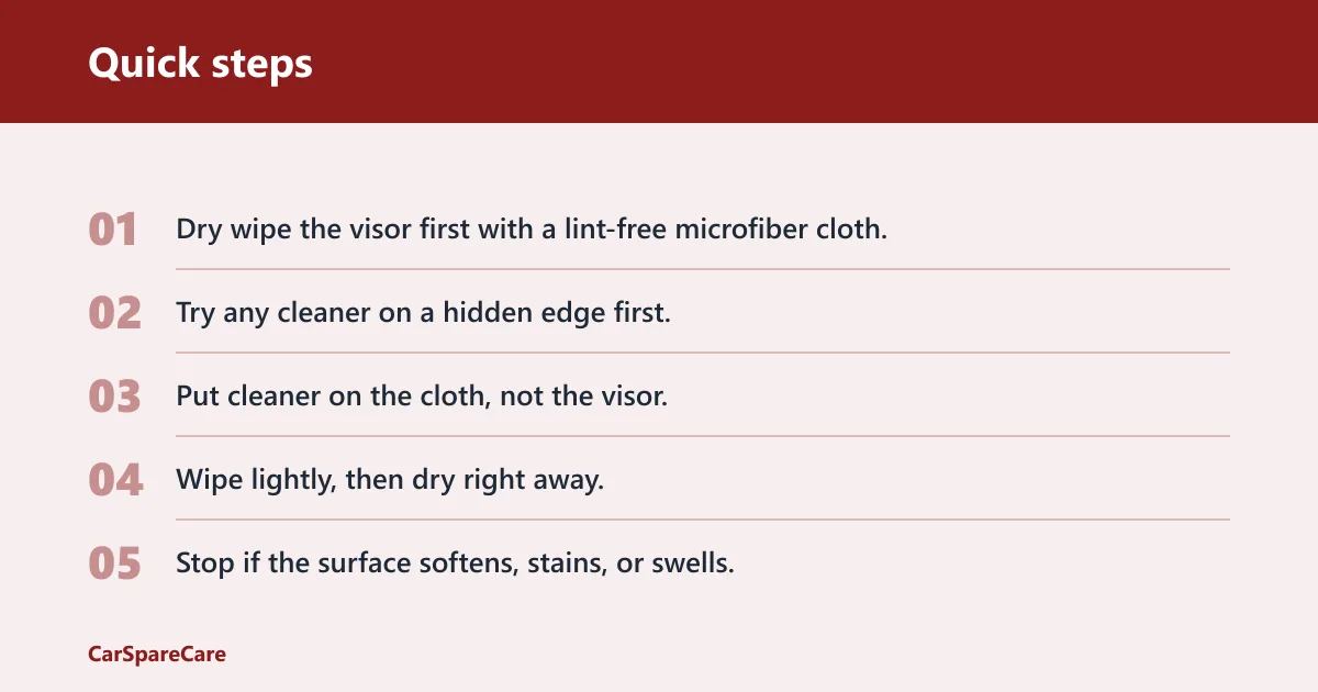Quick steps: What to check before you clean