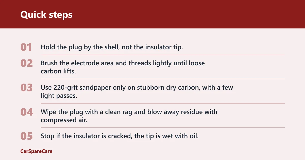 Quick steps: How should you clean light deposits?