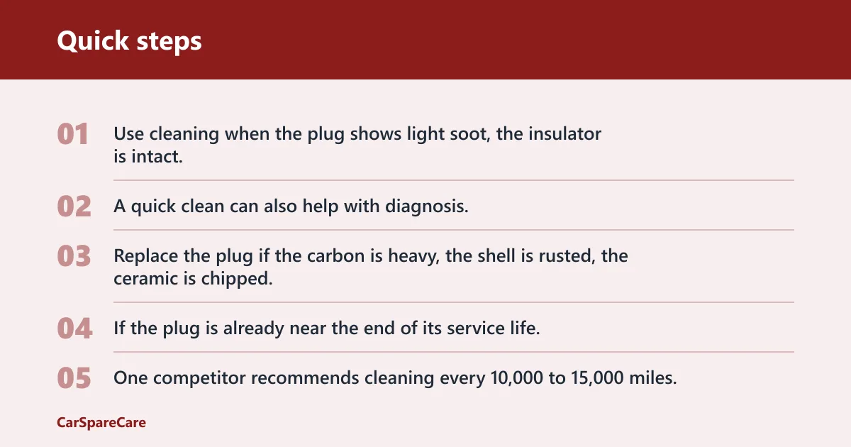 Quick steps: Should you clean spark plugs or replace them?