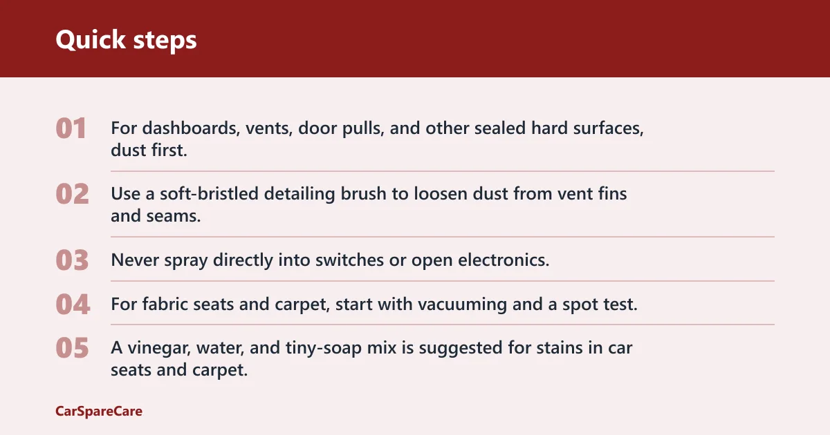 Quick steps: How should you clean each surface type?