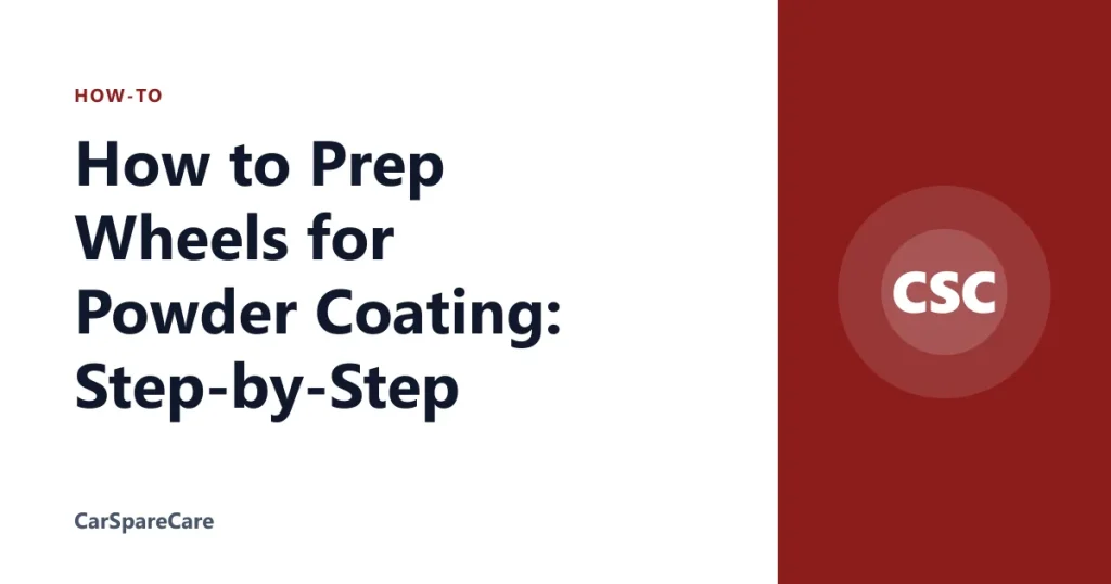 How to Prep Wheels for Powder Coating: Step-by-Step