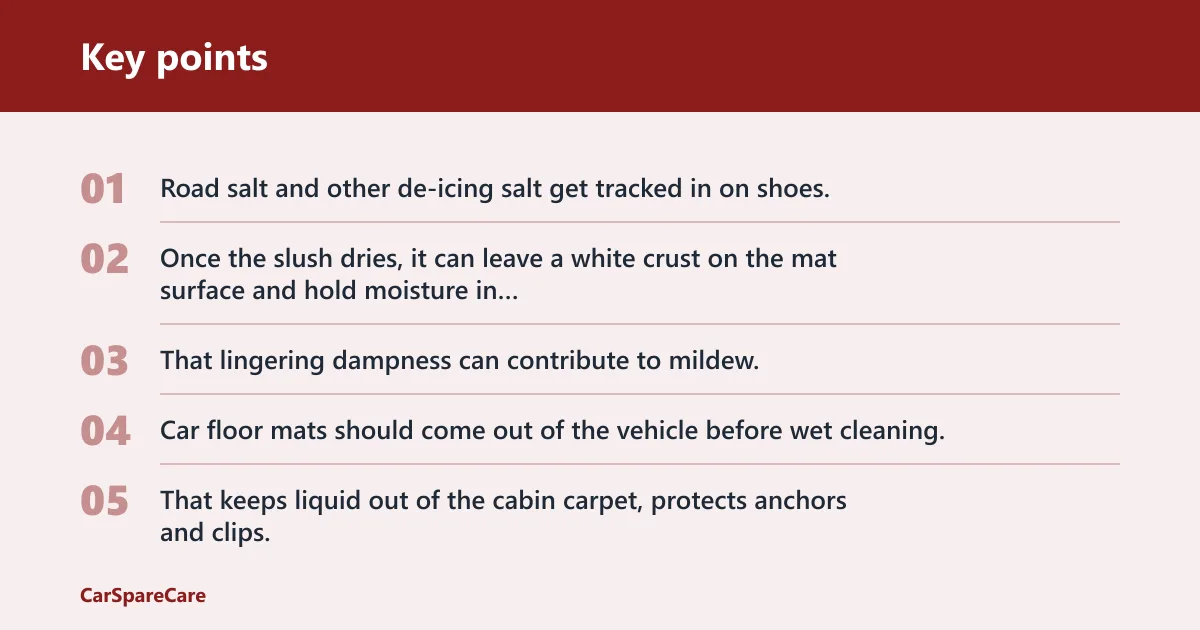 Key points: How salt stains form
