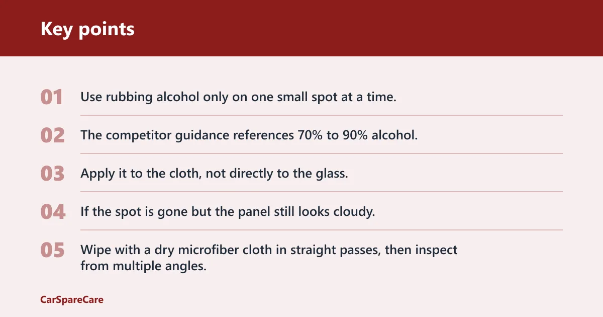 Key points: What if vinegar does not work?