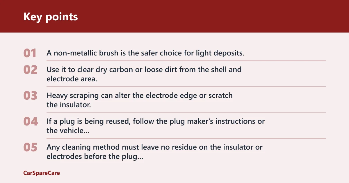 Key points: Cleaning and gap checks before storage