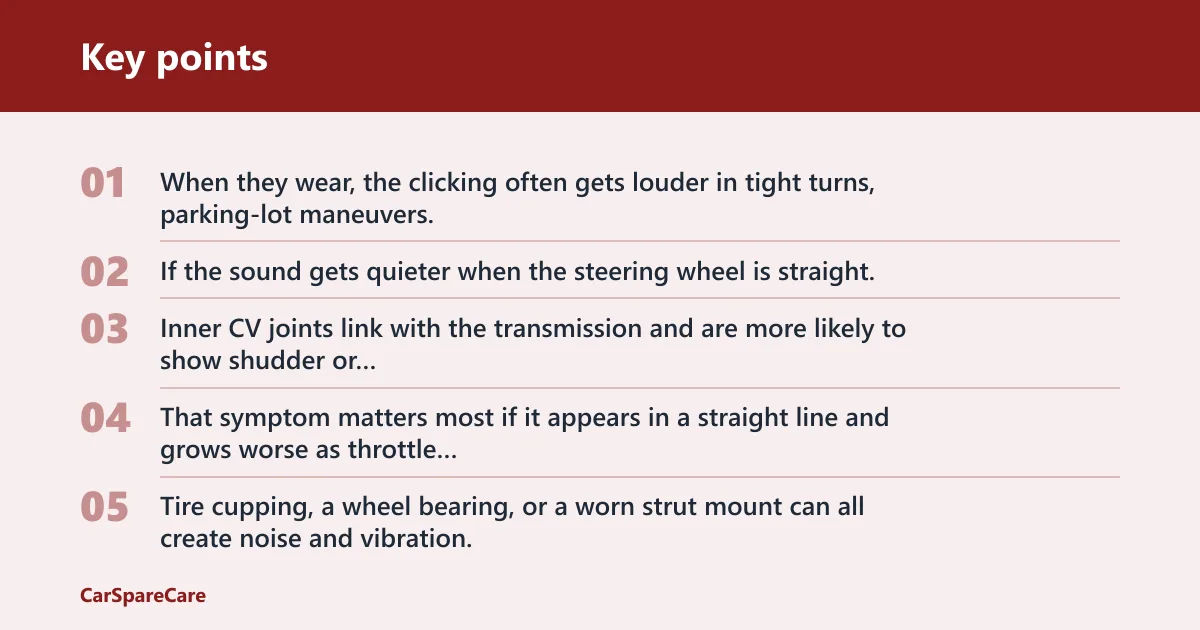Key points: How do you tell if the noise is the axle?