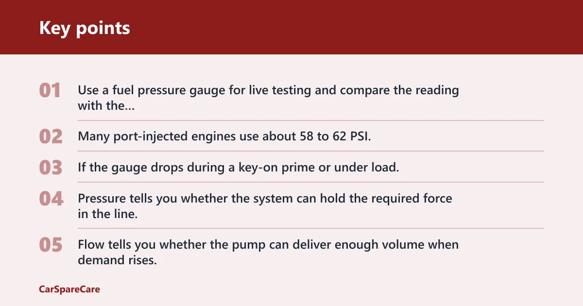 Key points: Is the pump weak under load?