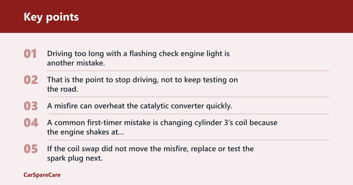 Key points: Common mistakes