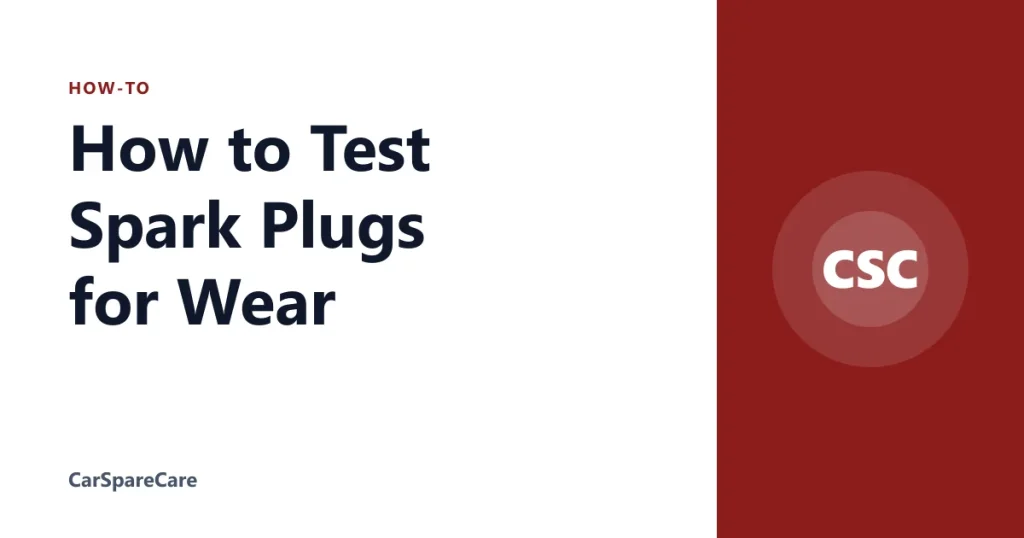 How to Test Spark Plugs for Wear