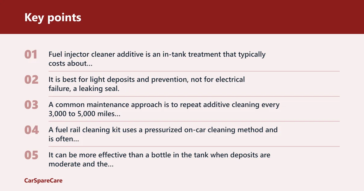 Key points: Cleaning methods and when they fit
