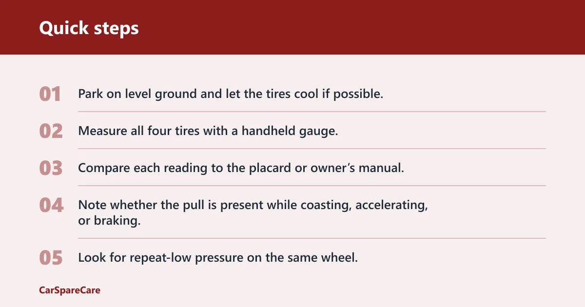 Quick steps: How to tell if pressure is the cause