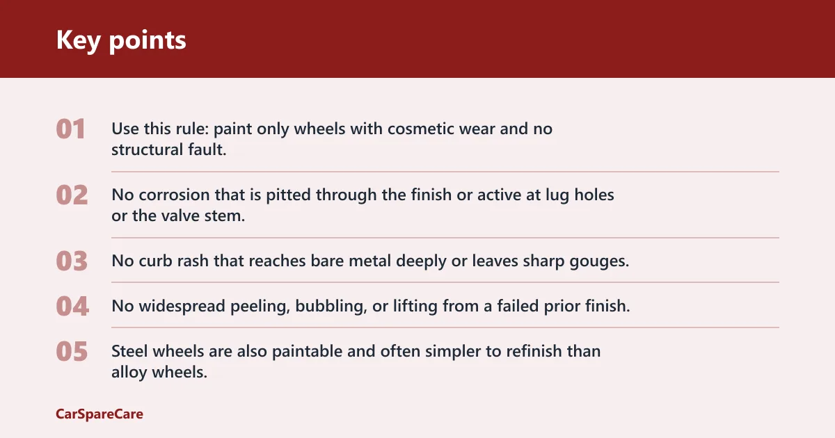 Key points: Should you paint these wheels?