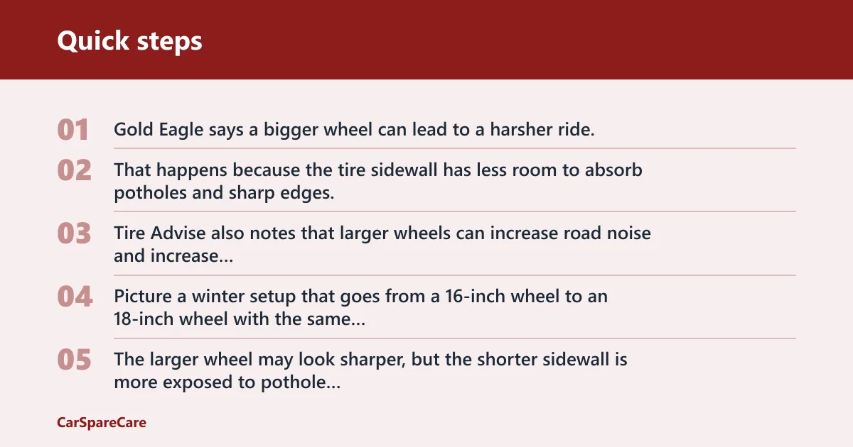 Quick steps: Will bigger wheels change ride and speedometer?