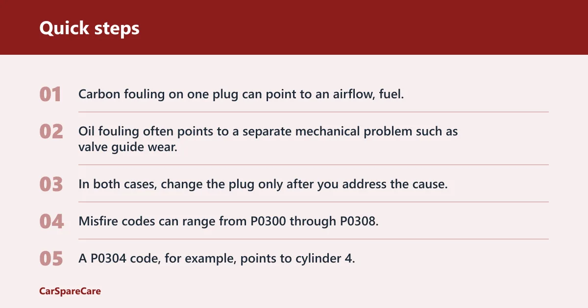 Quick steps: Can you replace just the bad spark plug?