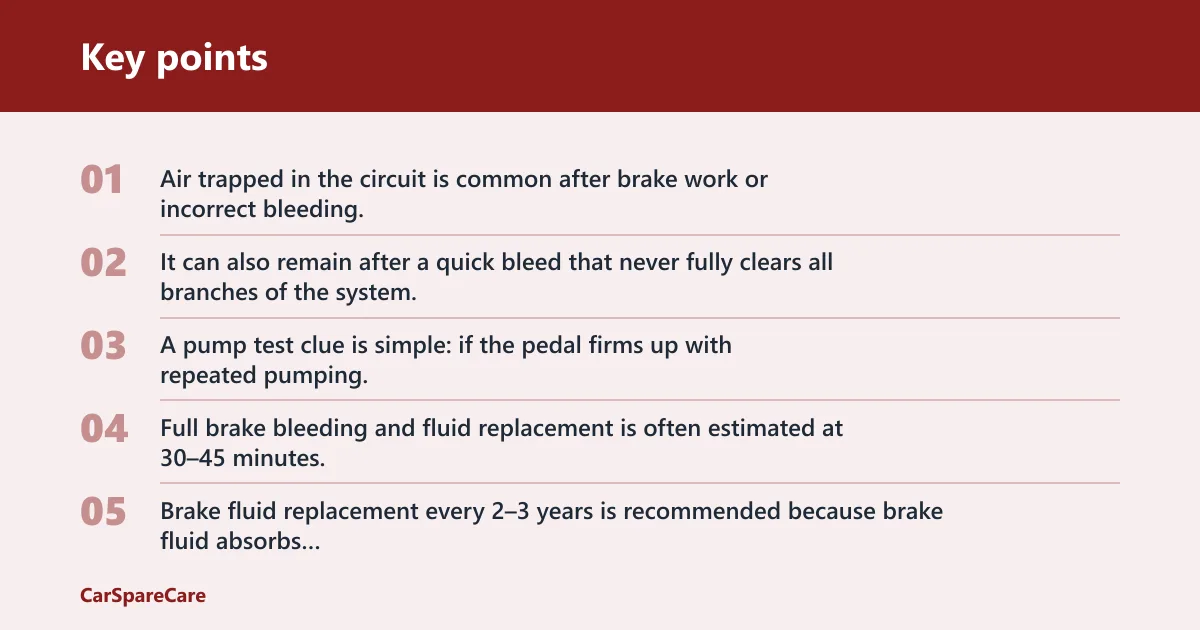 Key points: Air, fluid, and hose problems