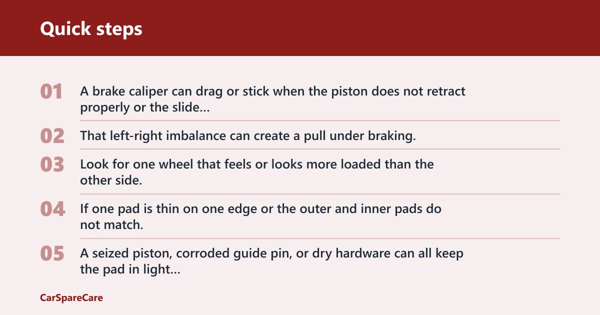 Quick steps: What to check when it pulls only while braking
