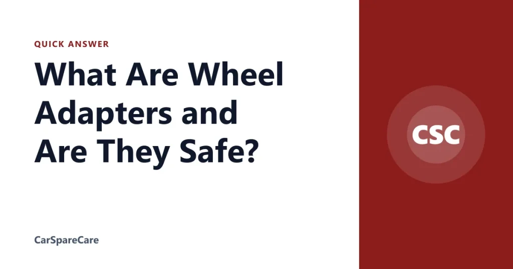 What Are Wheel Adapters and Are They Safe?