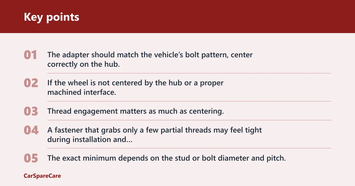 Key points: Are wheel adapters safe?
