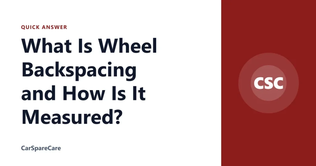 What Is Wheel Backspacing and How Is It Measured?