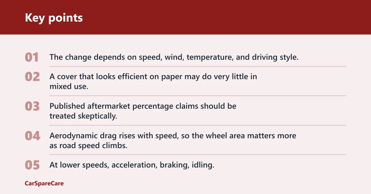 Key points: Do wheel covers improve fuel economy?