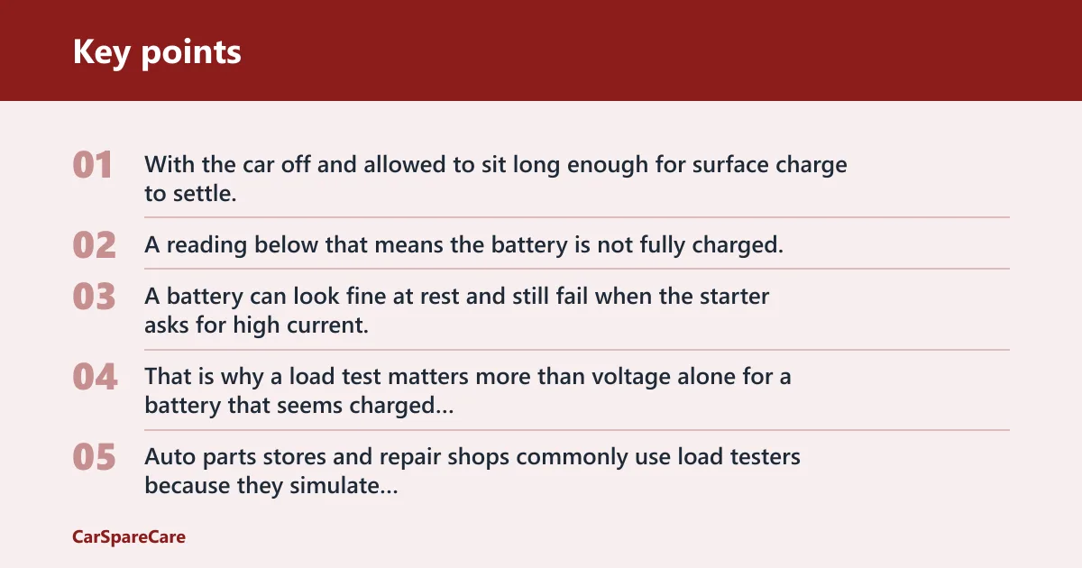 Key points: Is the battery itself weak?