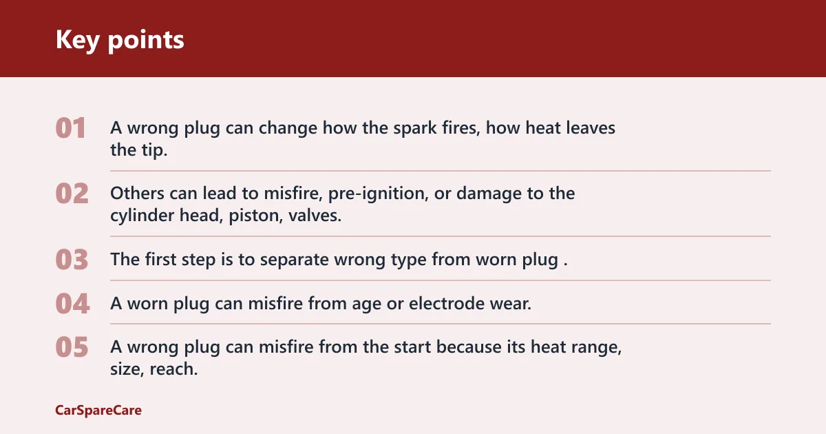 Key points: Can the wrong spark plugs hurt engine performance?
