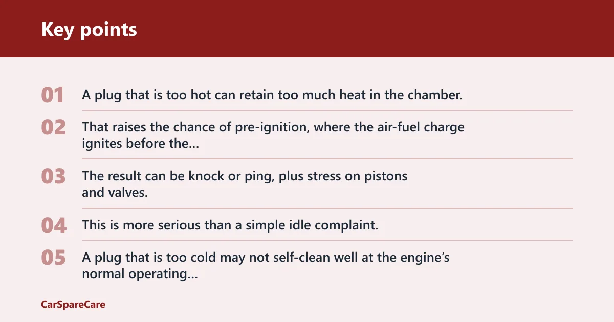 Key points: What does the wrong heat range do?